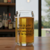 Bier ist Proof Ben Franklin Quote Fun Dosenglas