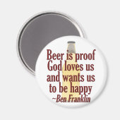 Bier ist Proof Magnet (Vorderseite/Rückseite)