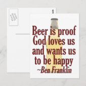 Bier ist Proof Postkarte (Vorne/Hinten)