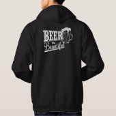 Bier ist schön hoodie (Rückseite)
