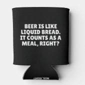 Bier ist wie flüssiges Brot Cooler Dosenkühler (Rückseite)