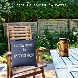 Bier It Throw Kissen