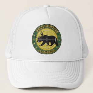 Bier-Jäger von Amerika (Spaßbär mit Geweihlogo) Truckerkappe