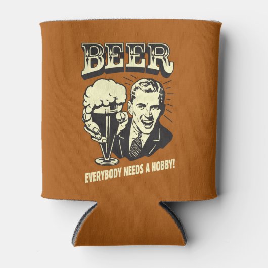 Bier: Jeder braucht einen Hobby Dosenkühler (Vorderseite)