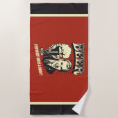 Bier: Jeder braucht einen Hobby Strandtuch (Vorderseite)