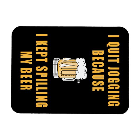 Bier-Joggen Magnet (Horizontal)