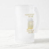 Bier-Joggen Mattglas Bierglas (VorderseiteRechts)