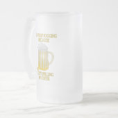 Bier-Joggen Mattglas Bierglas (Vorderseite Links)