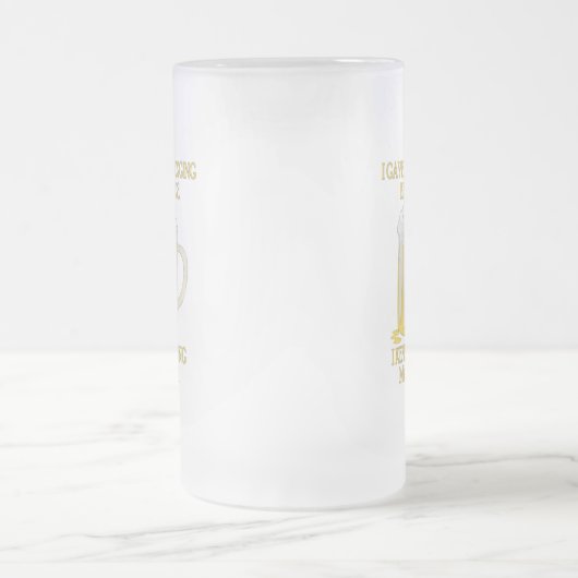 Bier-Joggen Mattglas Bierglas (Mittel)