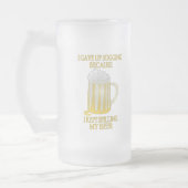 Bier-Joggen Mattglas Bierglas (Links)