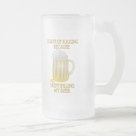 Bier-Joggen Mattglas Bierglas (Rechts)
