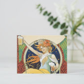 Bier Jugendstil Postkarte (Stehend Vorderseite)