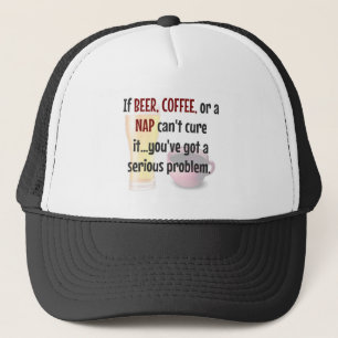 BIER, KAFFEE, NICKERCHEN...Problem gelöst Truckerkappe