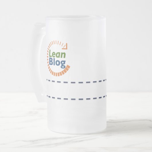 Bier Kanban Mattglas Bierglas (Vorderseite Links)