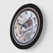 Bier kann Tab rund ziehen Große Wanduhr (Winkel)