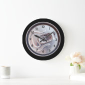 Bier kann Tab rund ziehen Große Wanduhr (Zuhause)