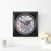 Bier kann Tab ziehen Quadratische Wanduhr (Zuhause)