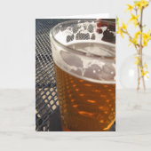 Bier-Karte Karte (Gelbe Blume)