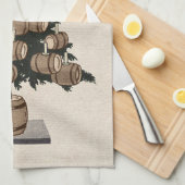 Bier Keg Christmas Tree Geschirrtuch (Viertel Falte)