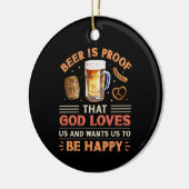 Bier Keramik Ornament (Links)