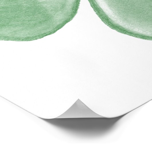 Bier & Kleeblatt/Irish Sprichwort Poster (Ecke)