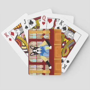 Bier-Kneipe Bostons Terrier Spielkarten