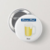 Bier-Knopf Button (Vorne & Hinten)