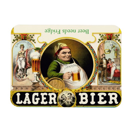 Bier-Kühlschrankmagnet Magnet (Horizontal)