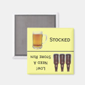 Bier lagern oder lagern Alkohol-Erinnerung ausführ Magnet (Vorderseite/Rückseite)