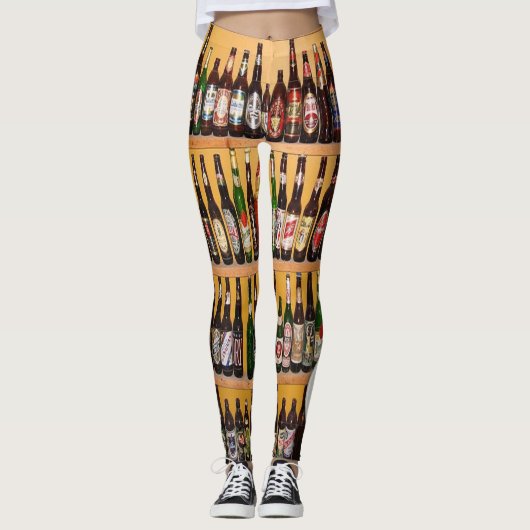 Bier lange Leggings (Vorderseite)