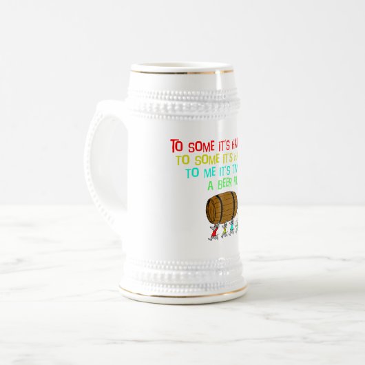 Bier-LaufSpaß Bierglas (Vorderseite Links)