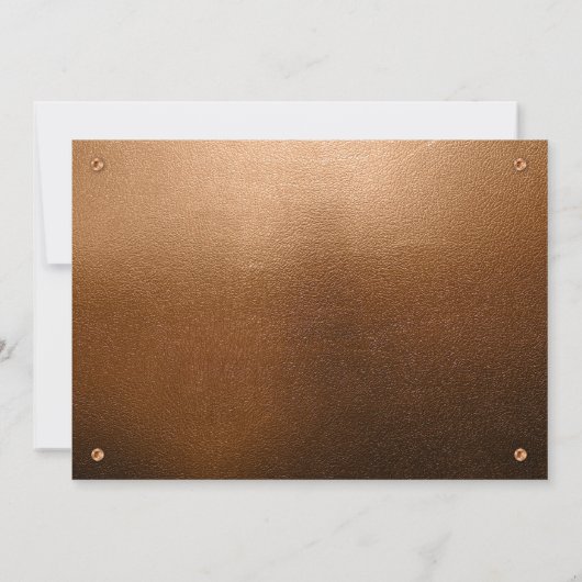 Bier Leather Rivets Brew N'Que Einladung (Rückseite)