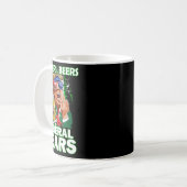 Bier Liberale Tränen Trump Holding Beer Patrick's  Kaffeetasse (Vorderseite Links)