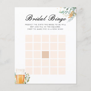 Bier Liebe Bingo Brautparty Game