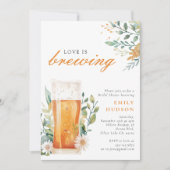 Bier Liebe Brauen Bridal Dusche Einladung (Vorderseite)