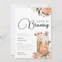Bier Liebe Brauen Bridal Dusche Einladung