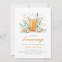 Bier Liebe Brauen Bridal Dusche Einladung