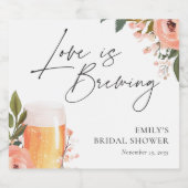 Bier Liebe Braut Brautparty Bierflaschenetikett (Einzelnes Label)