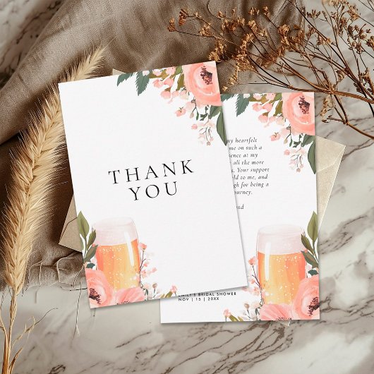 Bier Liebe Braut Brautparty Dankeskarte