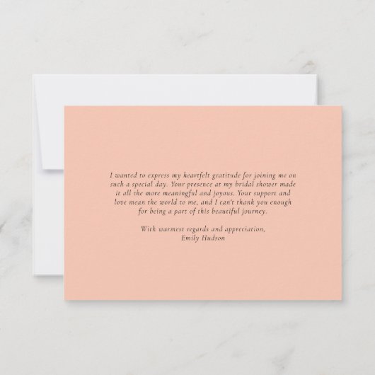 Bier Liebe Braut Brautparty Dankeskarte (Rückseite)