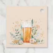 Bier Liebe Braut Brautparty Geschenkanhänger (Rückseite)