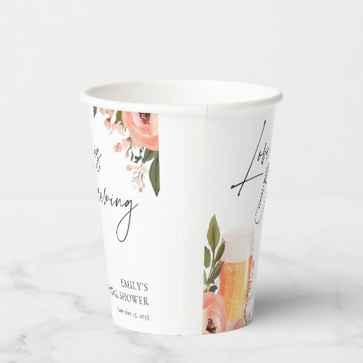 Bier Liebe Braut Brautparty Pappbecher (Rechts)