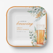 Bier Liebe Braut Brautparty Pappteller (Vorderseite)