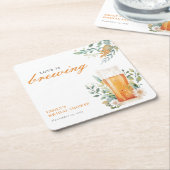 Bier Liebe Braut Brautparty Rechteckiger Pappuntersetzer (angewinkelt)