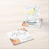 Bier Liebe Braut Brautparty Rechteckiger Pappuntersetzer (Vor Ort)