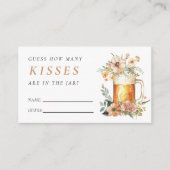 Bier Liebe bricht wie viele Kisses Brautparty Begleitkarte (Vorderseite)