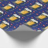 Bier-Liebe Geschenkpapier (Ecke)