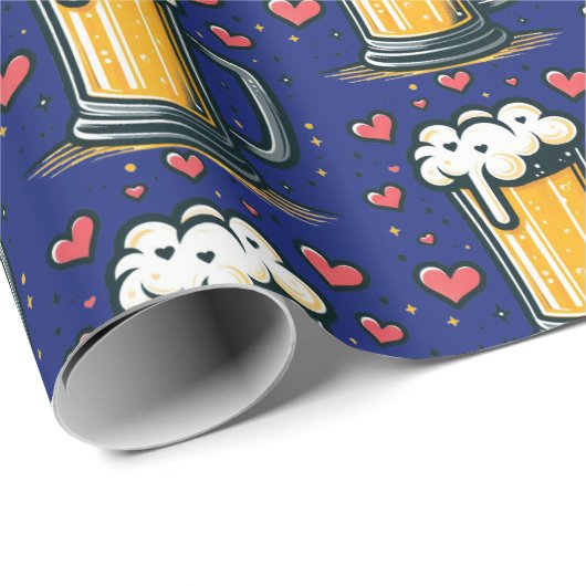 Bier-Liebe Geschenkpapier (Rolleneckpunkt)