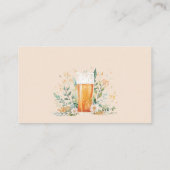 Bier Liebe ist Brewing Recipe Request Brautparty Begleitkarte (Rückseite)