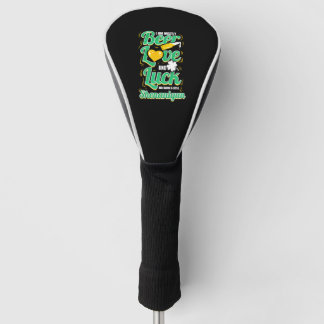 Bier Liebe und Glück und Shenanigan auf St Patrick Golf Headcover
